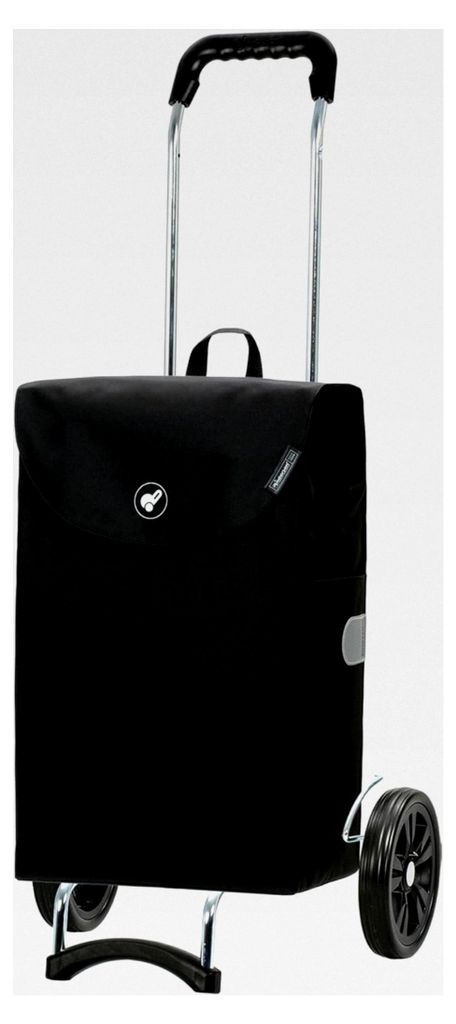 Einkaufstrolley - klappbar - 44 Liter - Tragfähigkeit 40 kg - Stahlgestell - Trolley - Rad Ø 20 cm - Campus Shopper Walker schwarz