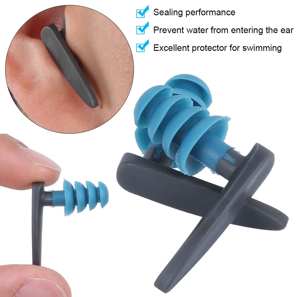 2PCS potápěčské elastické měkké vodotěsné špunty do uší Obrázek produktu 9