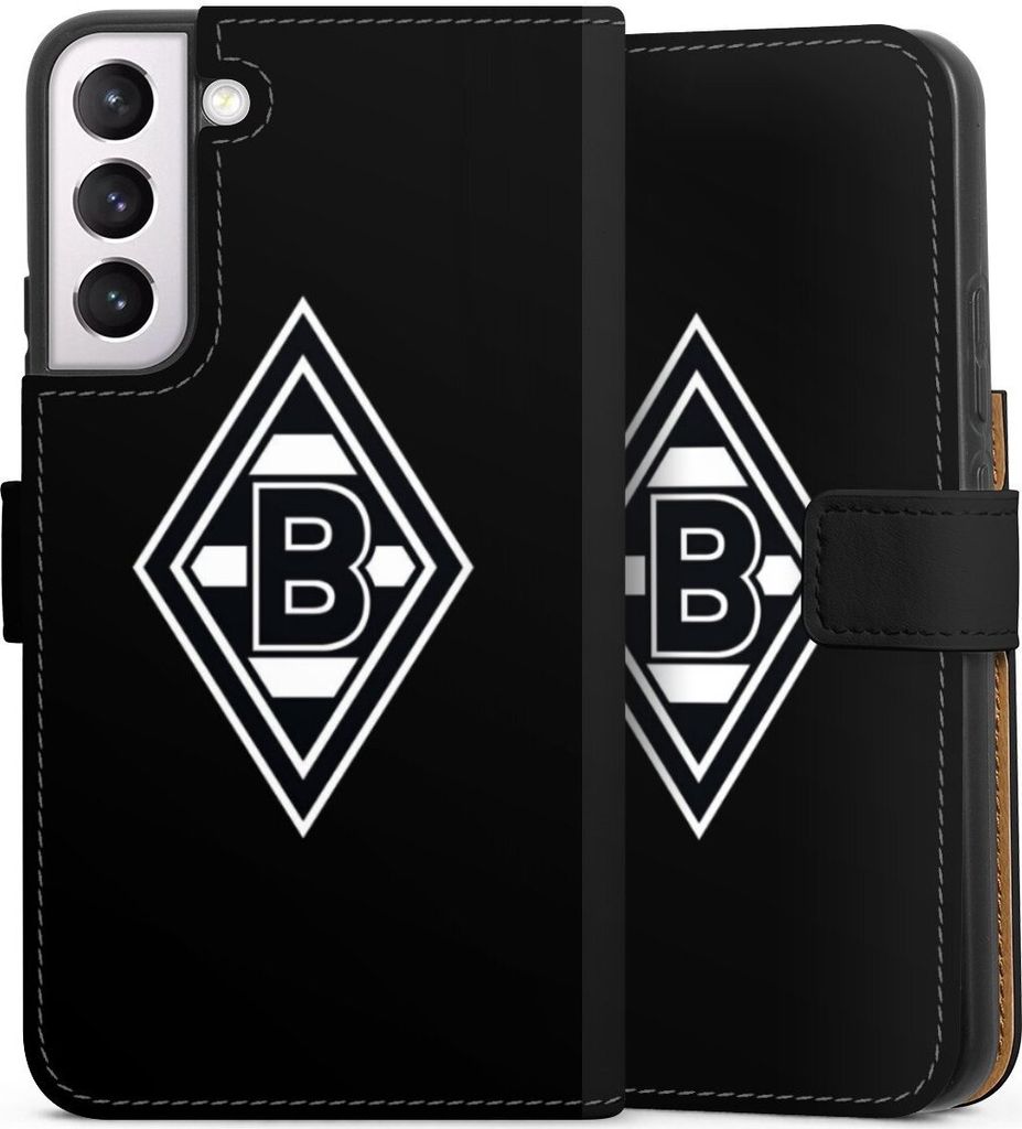 DeinDesign Klapphülle für Samsung Galaxy S22+ Handytasche Lederhülle Tasche Borussia Mönchengladbach Gladbach Wappen