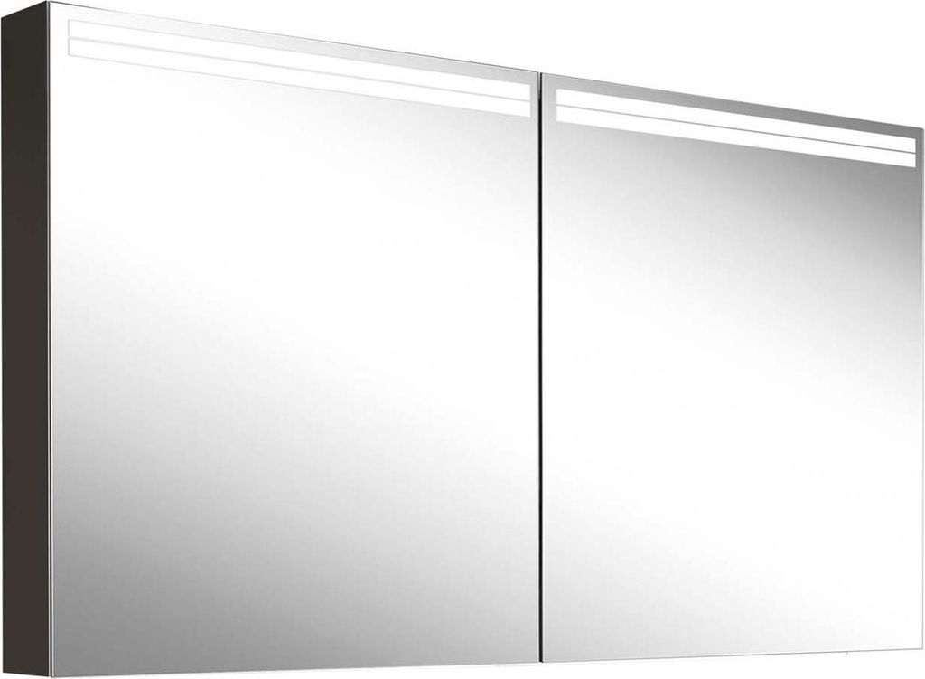 Schneider ARANGA TW Lichtspiegelschrank, 2 Türen, 1395x120x700mm, Lichtbänder oben, 160.540.02.41