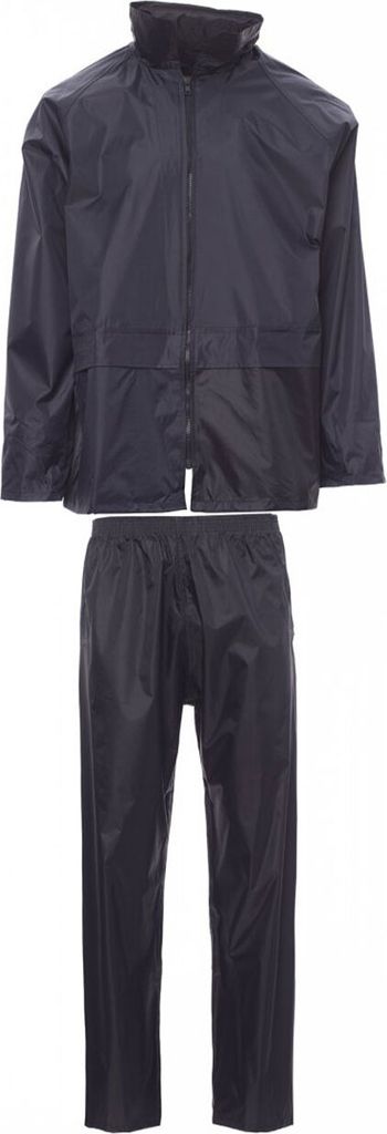 PAYPER Regenanzug SET-NYLON – Wasserdichtes Set (Jacke & Hose) mit PVC-Beschichtung marineblau XXL