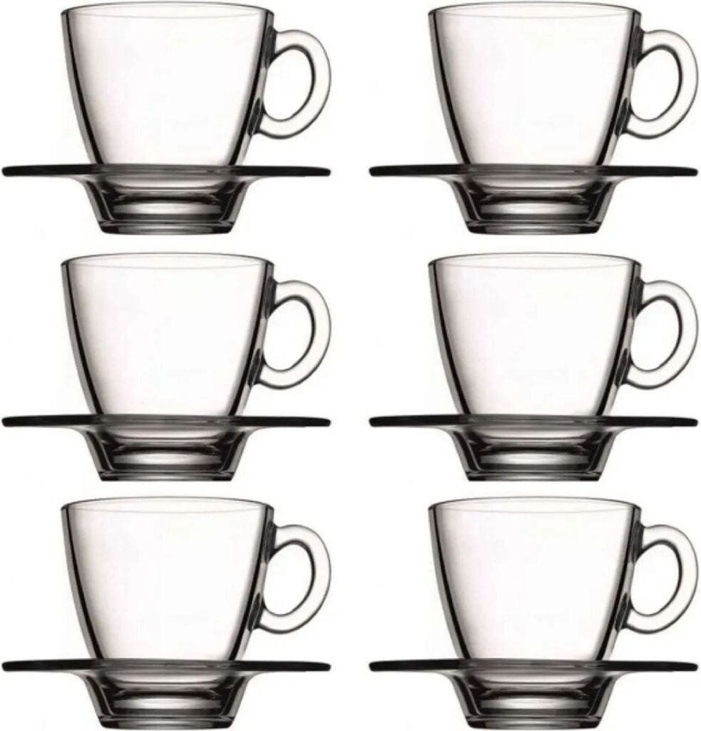 12tlg. Set Espressotassen mit Unterteller Aqua Produktbild 1