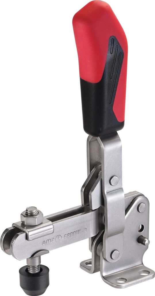 AMF Senkrechtspanner Nr.6800NI Größe 1 waagerechter Fuß aus VA - 95026