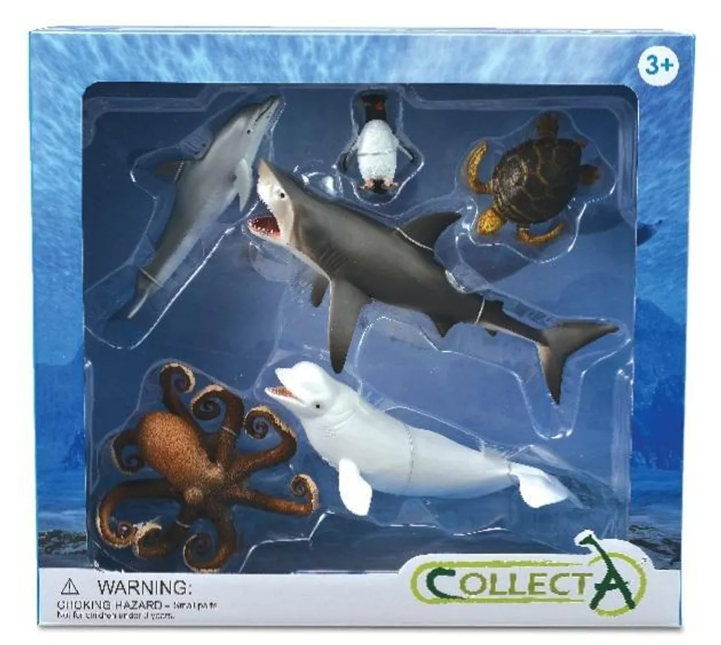 Miniatures Animaux Marins COLLECTA 89868 - Finition Réaliste 6 Pièces