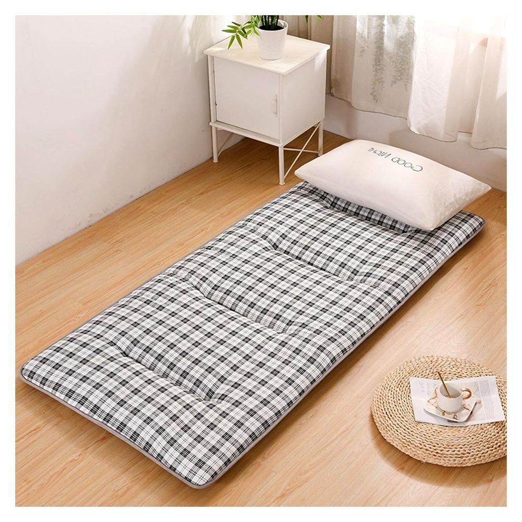 Futonmatratzen Japanischer Futon Rollmatratze Klappbett Matratze Doppelte Größe Königin Mehrere Farben und Größen (D, 90 * 200CM)