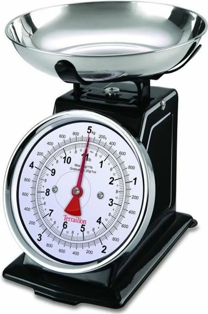 Bilancia Cucina Meccanica Terraillon 14477 5kg Nera - Tradizione e Precisione
