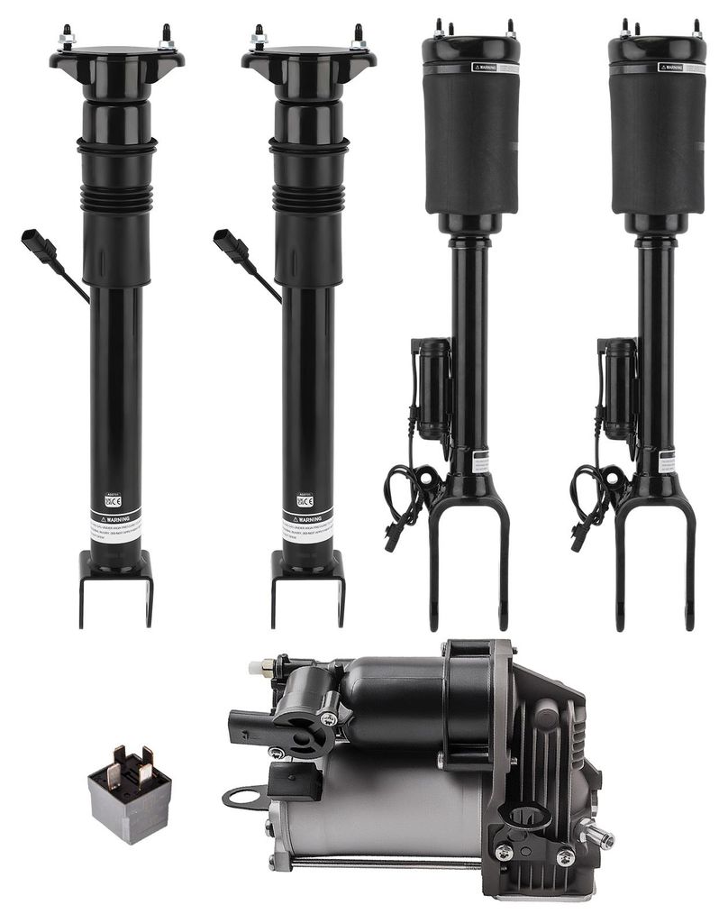 5pcs for Mercedes M ML GL Klasse W164 X164 Stoßdämpfer Kompressor + Federbein