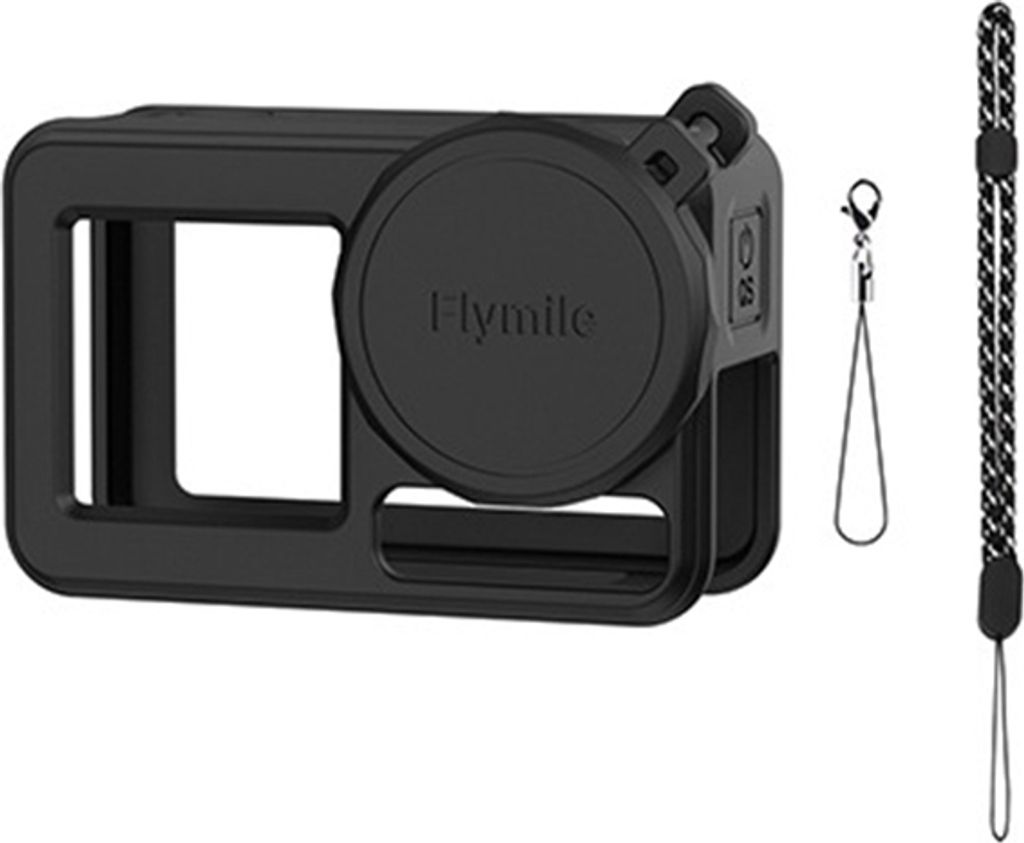 INF Silikonabdeckung Objektivdeckel für DJI Osmo Action 5 Pro Schwarz