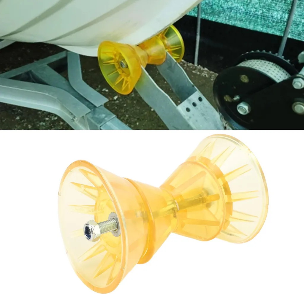 Stop rayures et chocs : roulette remorque bateau polyuréthane 7,2''
