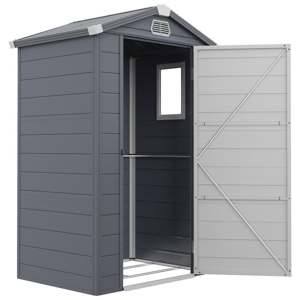 Outsunny tuinhuis, 1,1 m², tuinhuis met zadeldak, 133 x 102 Productafbeelding 