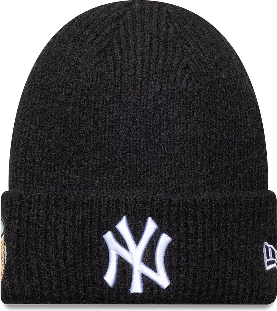 New Era Wintermütze Beanie - PATCH New York Yankees schwarz