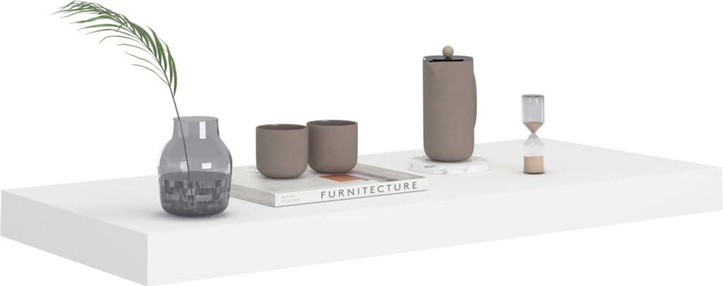 "SALE 2026"Wandregale - Weiß Schweberegal Weiß 60x23,5x3,8cm MDF Stabli Möbel8906157