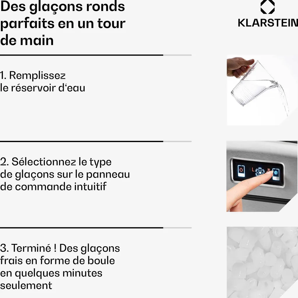Fini le Manque de Glace avec cette Machine à Glaçons Rapide de 12kg - 4