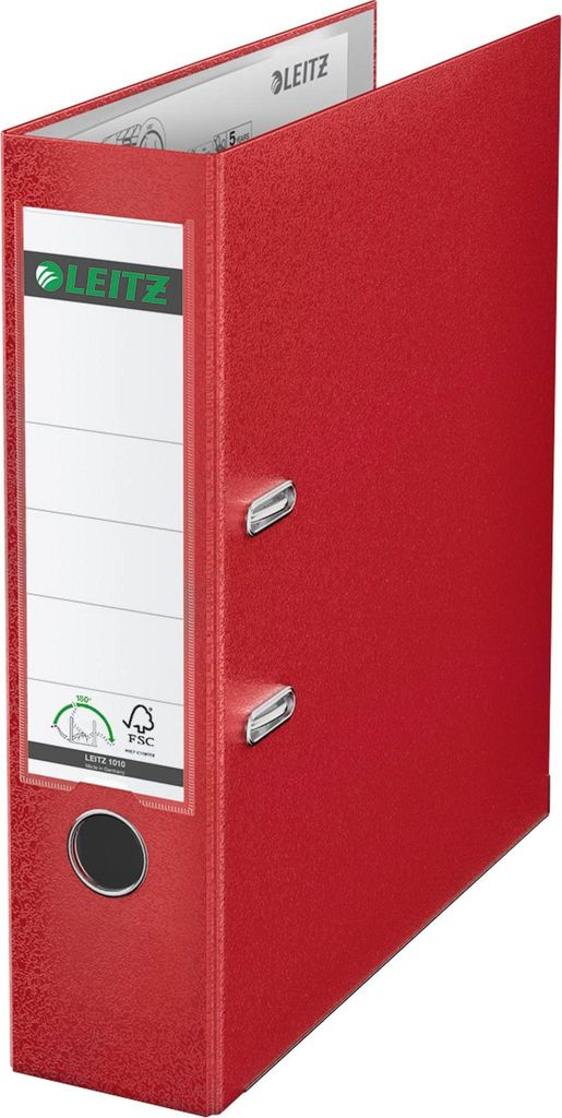 Ordner A4/80 1010 rot Plastik Produktbild 