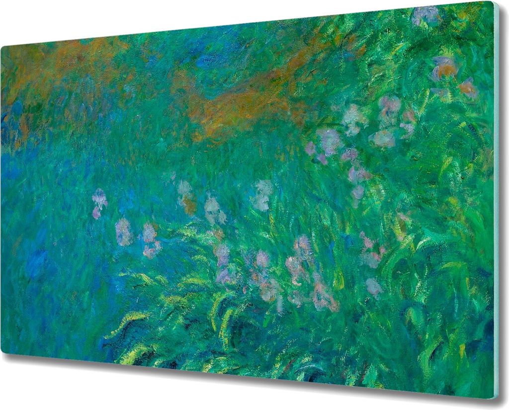 Coloray Hackbrett Küchenbrett Kochplattenabdeckung Schneidebrett Herdabdeckplatte 80x52 cm - Iris Monet