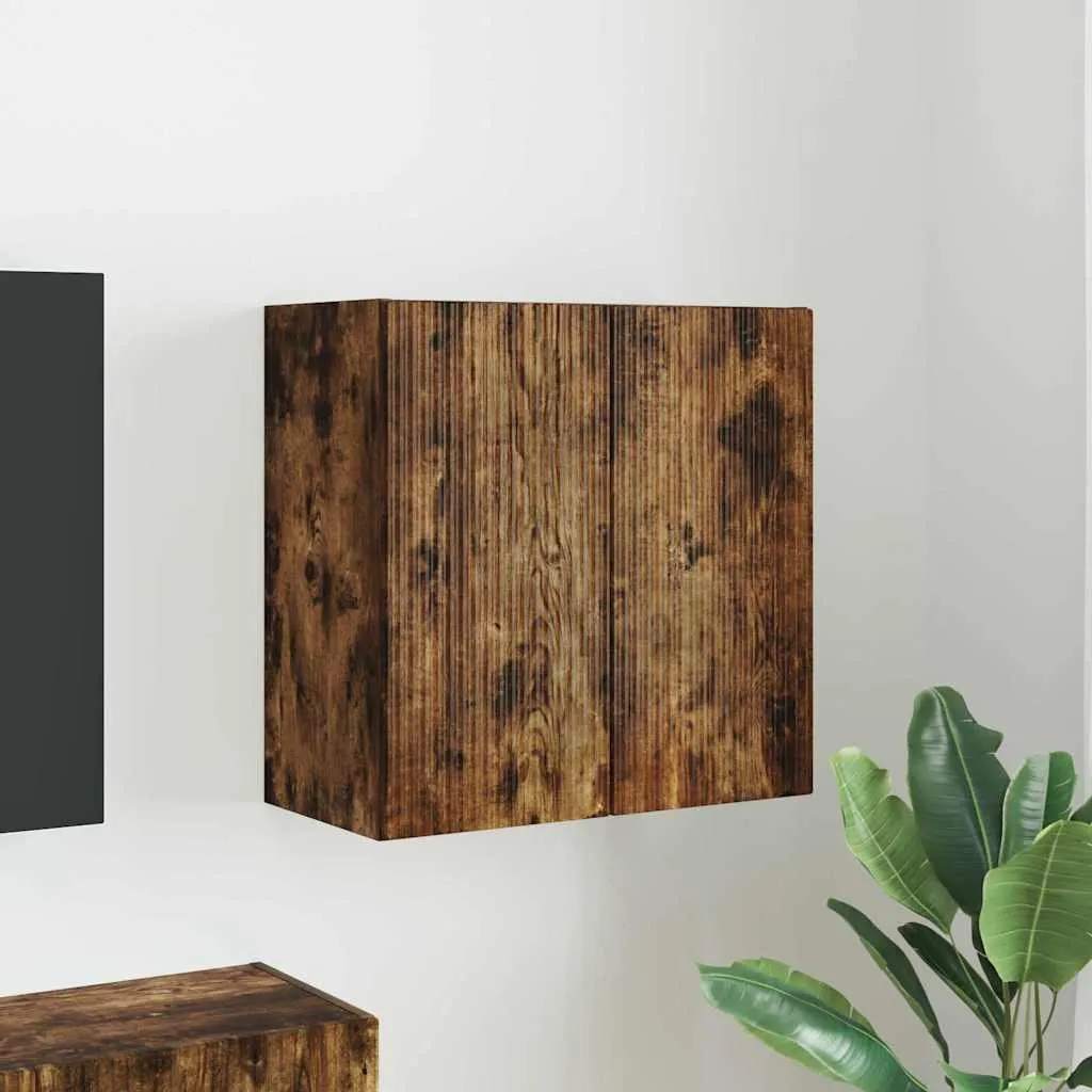 Maison Exclusive - Mobile TV da parete in rovere affumicato 59,5 x 31 x 60 cm