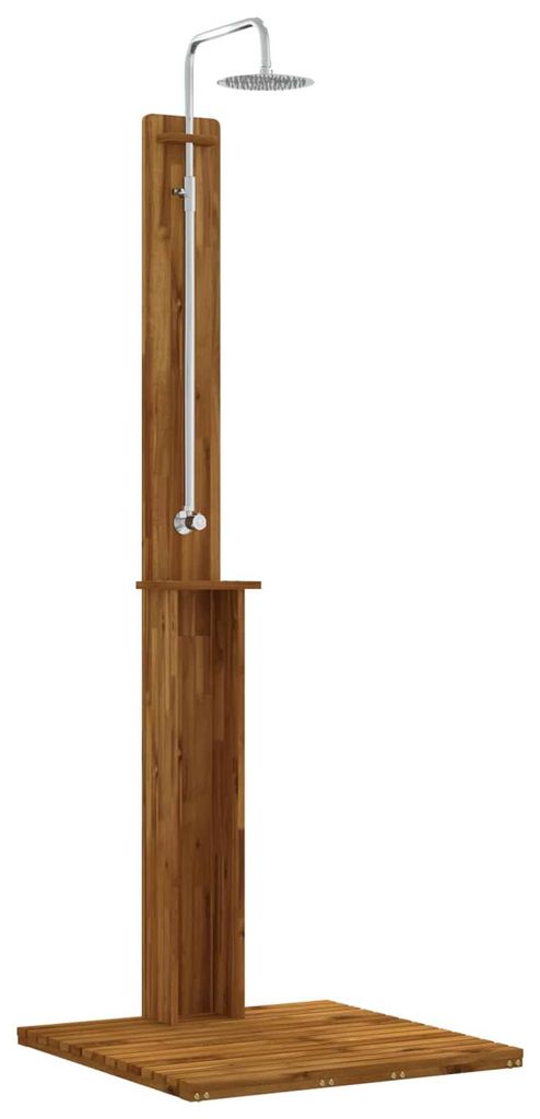 vidaXL : Douche de jardin, 217 cm, en bois d'acacia massif Image du produit 
