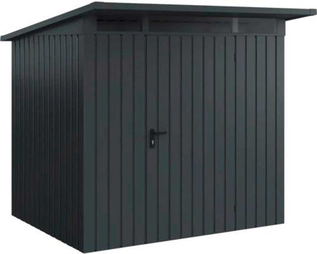 Gartenhaus Hörmann EcoStar Euroline Pultdach 229 x 214 cm RAL 7016 anthrazit