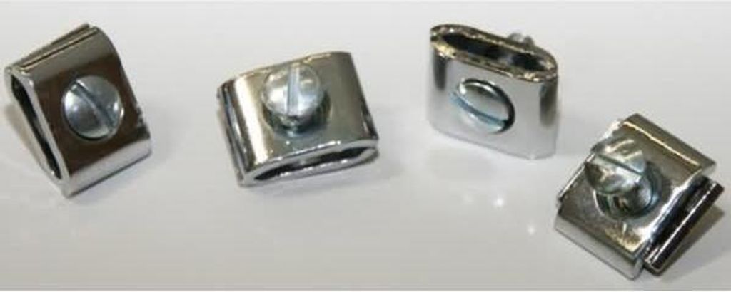 Schraubverbindungsklemmen silber VE=4 Stück