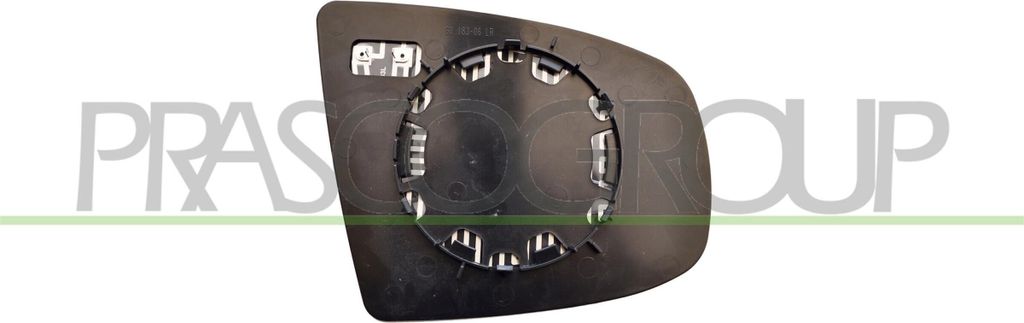 PRASCO Spiegelglas Außenspiegel Links für BMW X5 (E70) Beheizbar Getönt Asphärisch BM8227504