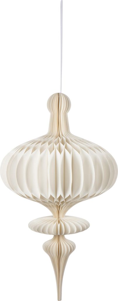 J-Line Aufhänger /Lampenschirm Papier Gebrochenes Weiß