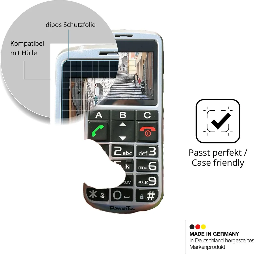 4x Pellicola Amplicomms PowerTel M8000 Protezione Schermo Antiriflesso dipos - 6