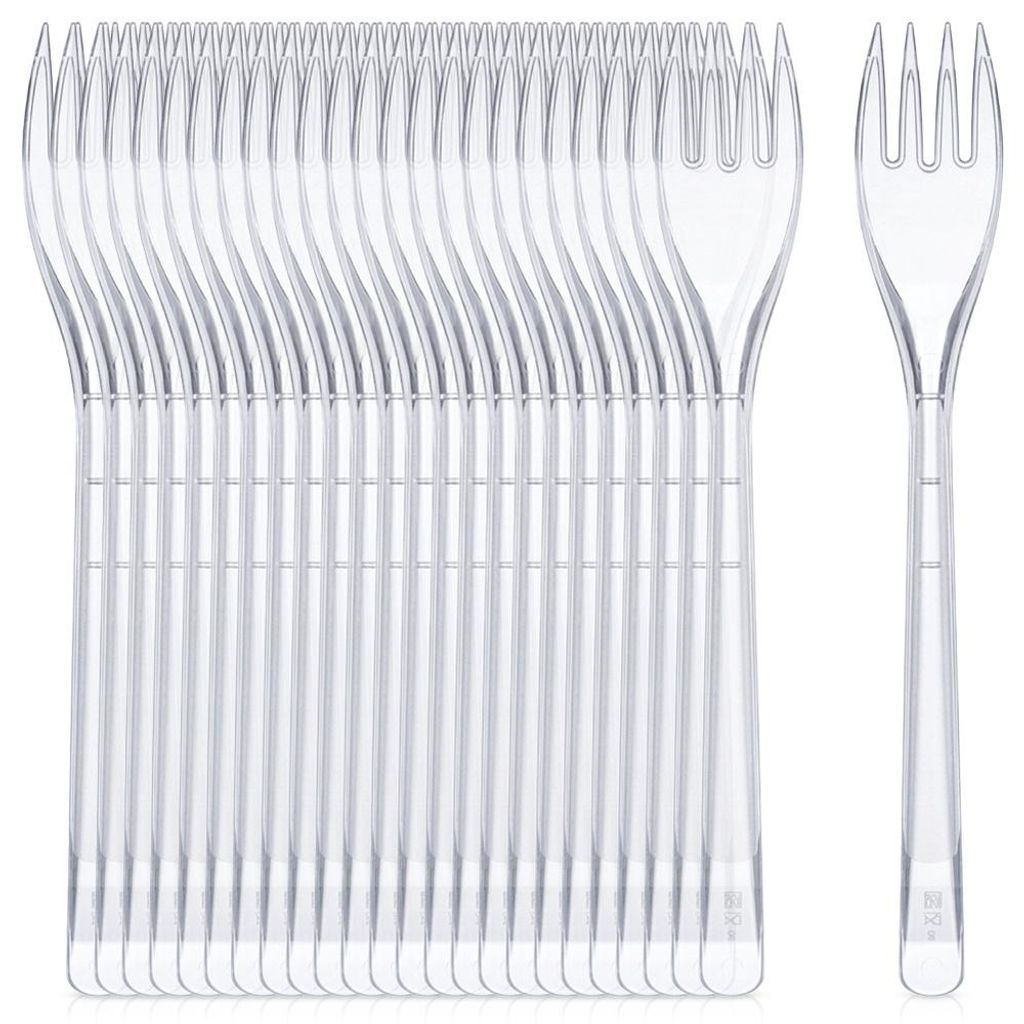 Excellent Houseware | Plastikgabeln 25er Set - 17,5 cm - Produktbild 