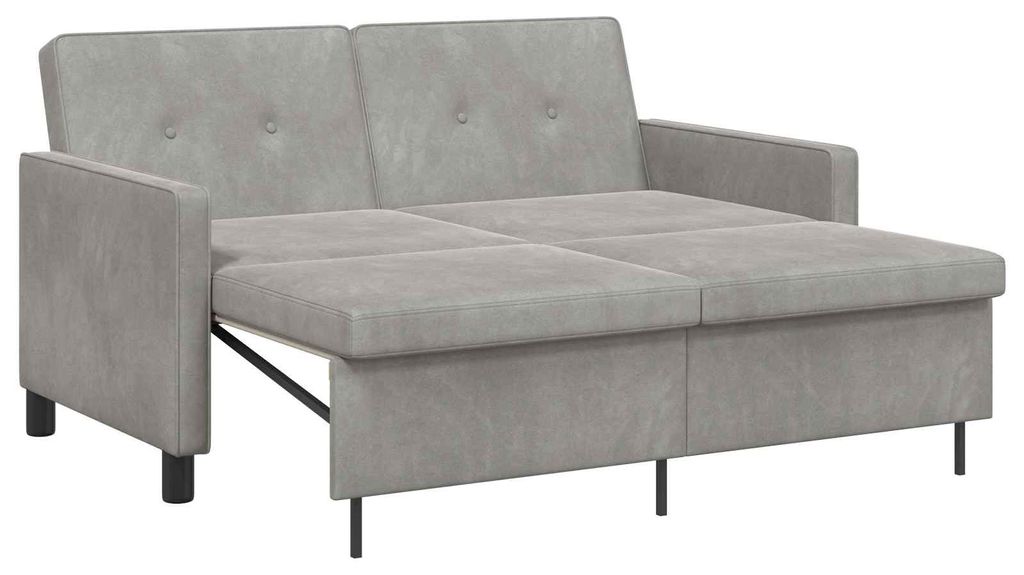 vidaXL Schlafsofa Hellgrün Stoff