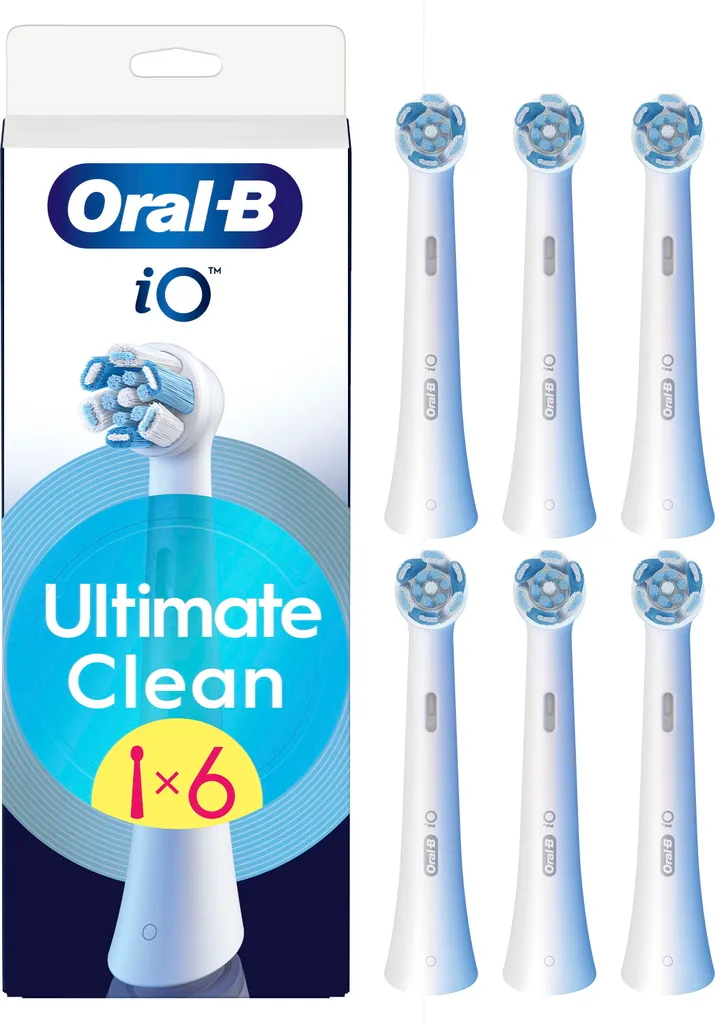 Brossettes de Rechange pour Brosse à Dents Électrique Oral-B iO - 6 Unités
