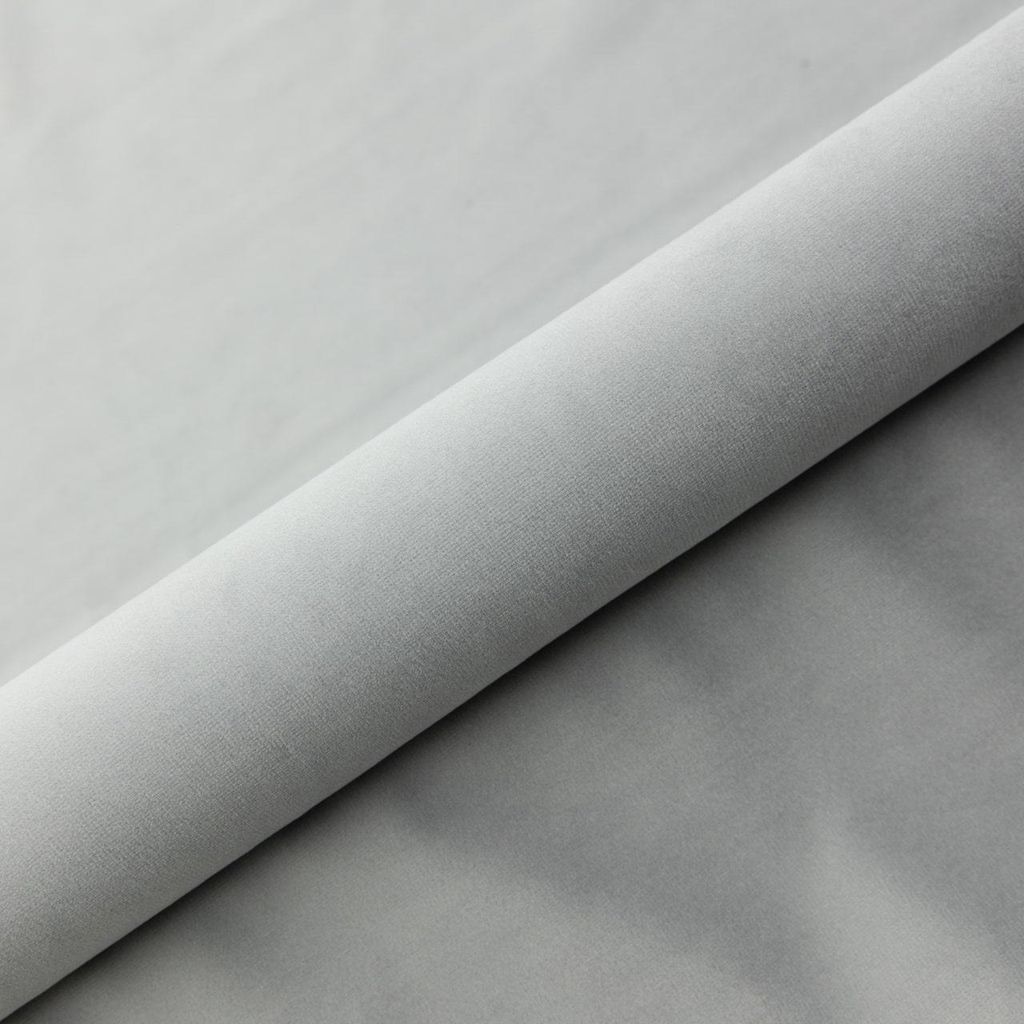 Vorhangstoff Holland Velvet Hellgrau 24 – 280 cm Breite, 260 g/m² – Meterware für Vorhänge, Möbel, Tischdecken & Dekoration