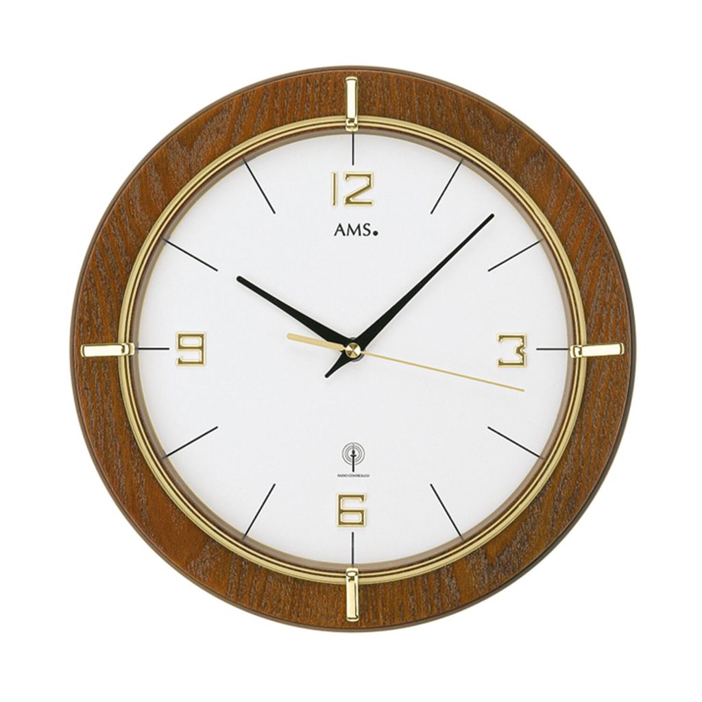 AMS Funk-Wanduhr, Funkwerk, D29x5cm, 5832
