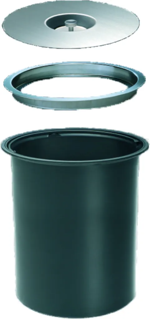 Hailo Dassa 4 Poubelle de Table en Inox avec Insert Plastique Amovible