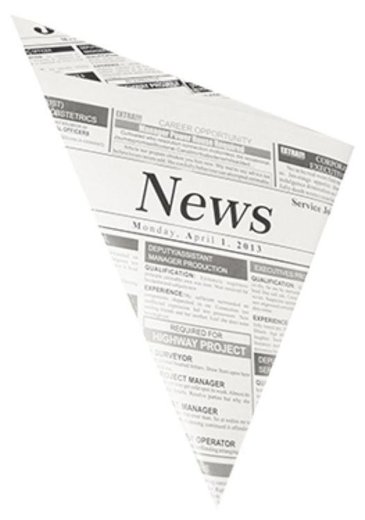 PAPSTAR sacchetto per tubazioni "Newsprint" 270 x 190 x 190 Immagine del prodotto 