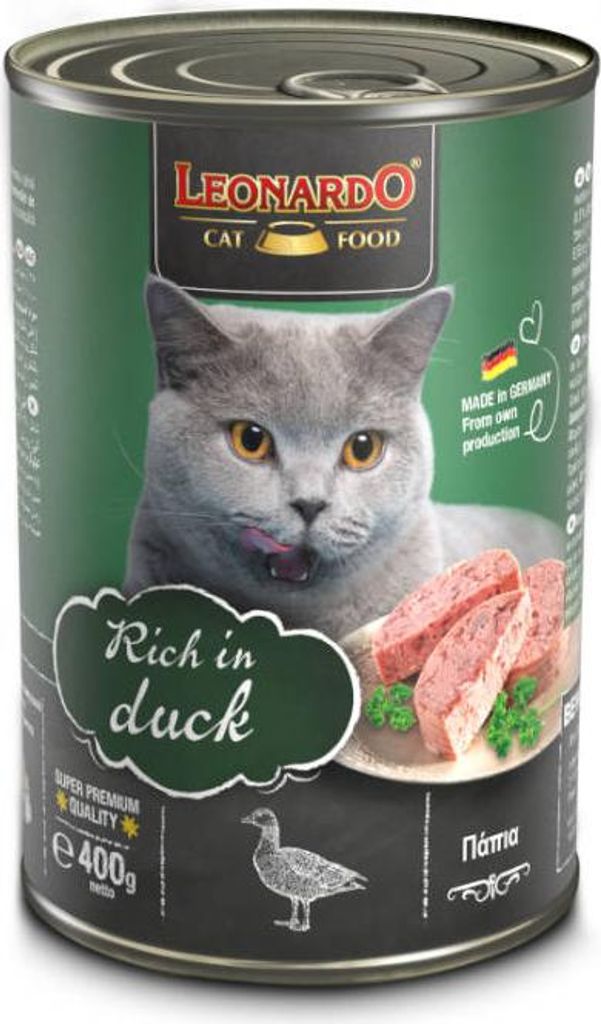 Leonardo Nassfutter - Quality Selection - Reich an Ente - 6 x 400 g