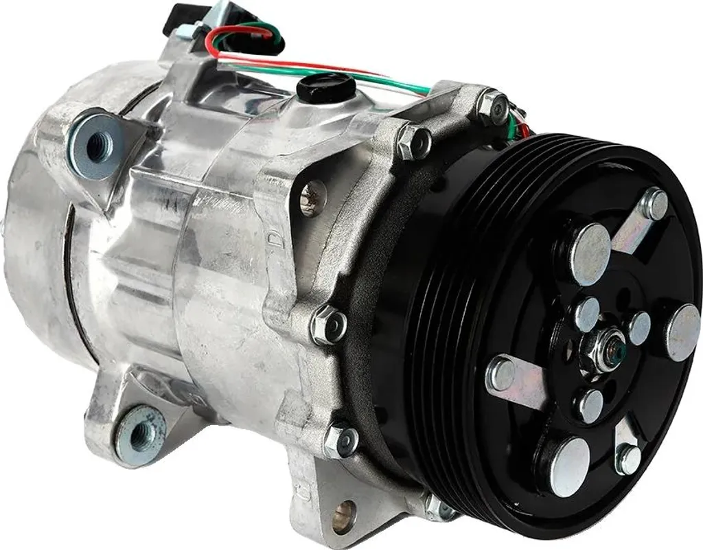 Compresseur Climatique 12V Universel Argent - Haute Performance AC12V