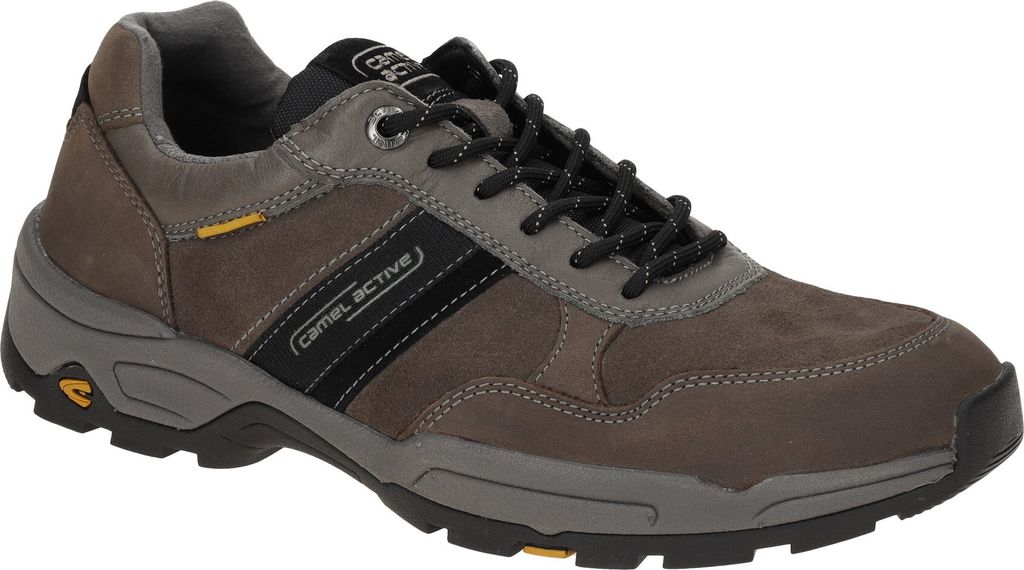 camel active EVOLUTION Herrenschuhe - bequeme Schnür Halbschuhe grau NEU