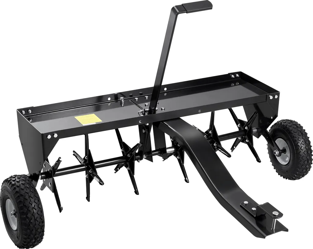 SucceBuy Aérateur de gazon pour tondeuse autoportée 127x98x88cm robuste