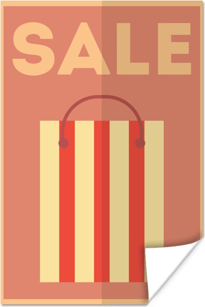 MuchoWow Poster Zitate - Verkauf - Geschenk - Rabatt - Tasche 60x90 cm - Wanddekoration