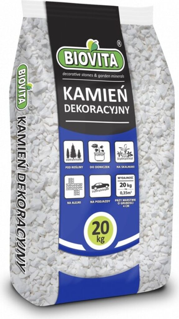 Biovita Körner Extra Weiß Thassos 8-16mm 20kg Produktbild 