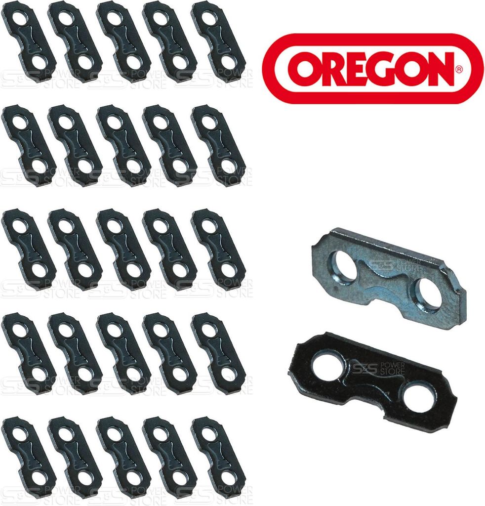 25 Stück Oregon Sägekette Verbinder Verbindungsglied o Niet 73RD 73LPX 72LPX 75DPX 73DPX