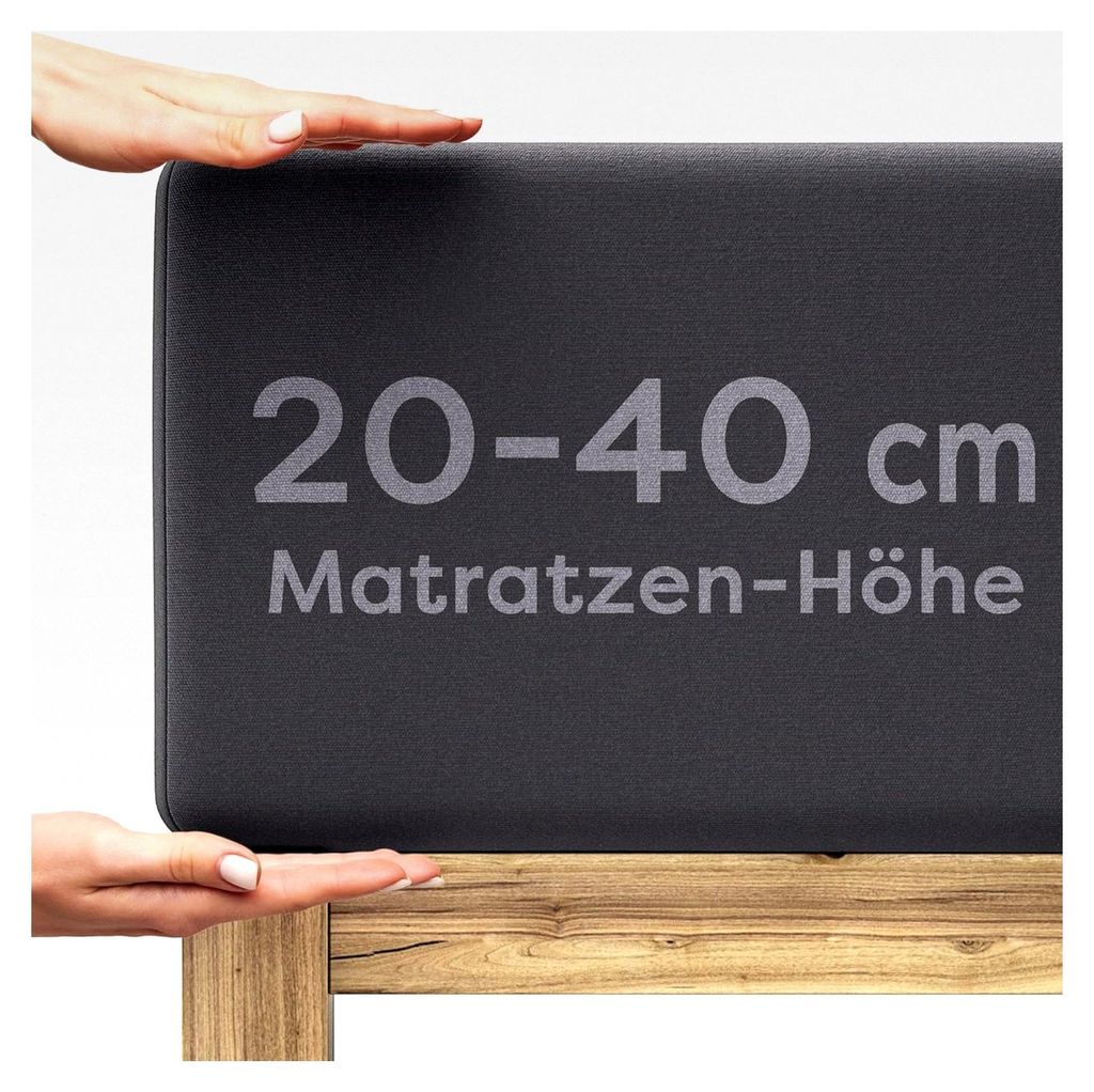 Spannbettlaken 180x200cm – 200x220cm – Jersey Baumwolle mit 5% Elasthan – Faltenfreies Bettlaken für Matratzen bis 40 cm – Atmungsaktiv & ...