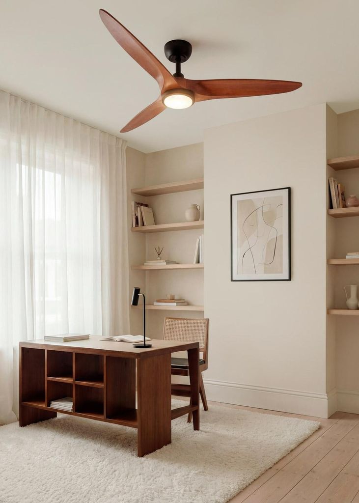 WIND CENTURY - Deckenventilator 40W leise Ø152 cm 100% Holz