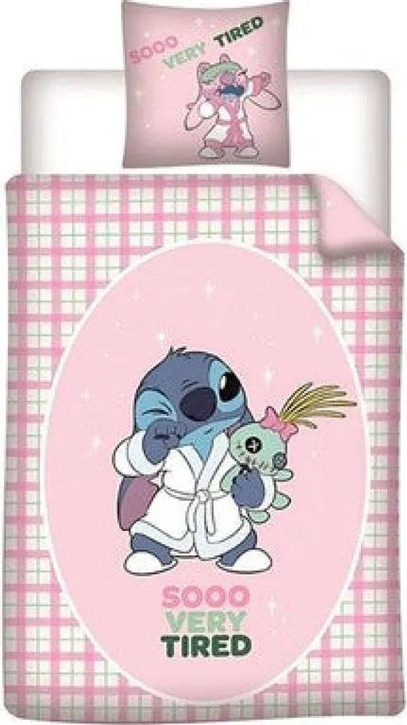 Disney Stitch Angel Kinder Mikrofaser Bettwäsche 2tlg. Set 135-140x200 65x65