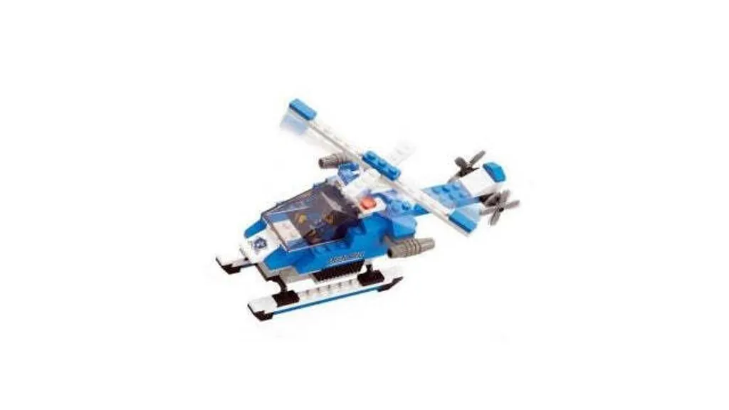 Hélicoptère de Police Sluban : Jeu de Construction Durable et Compatible