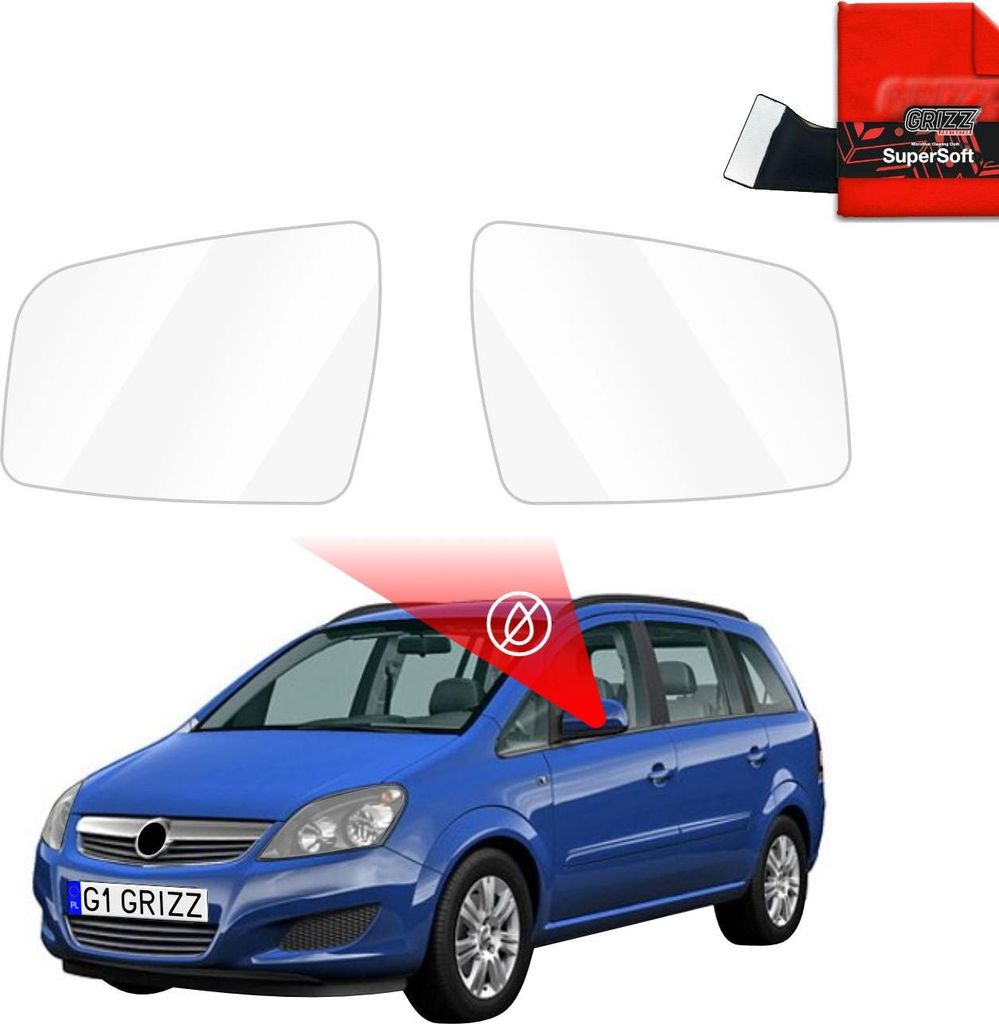 Regenschutzfolie Grizz Protector für Außenspiegel - Opel Zafira B (2008-2011)