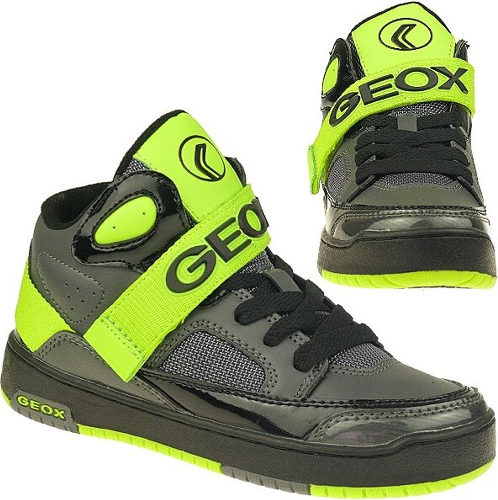 GEOX ORACLE Knöchelschuh Boots dkl.grau-lime NEU Gr.32-41 EUR 41