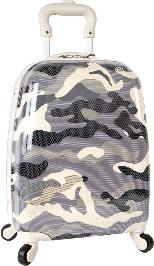 Heys Kids 4W, grijze camouflageprint Productafbeelding 