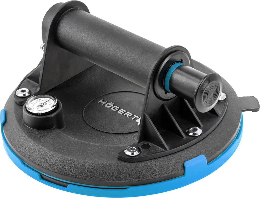 Ventouse robuste de 200 mm avec manomètre et capacité de charge 190 kg