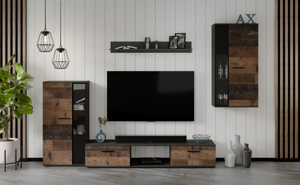 AX LIVING Hochwertige Wohnwand Formilo 240 cm – Modern in Produktbild 