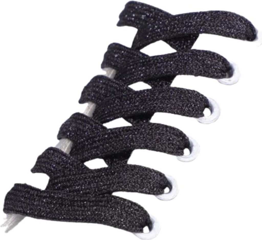 INF Glänzende Schnürsenkel – 140 cm (1 Paar) Schwarz Produktbild 